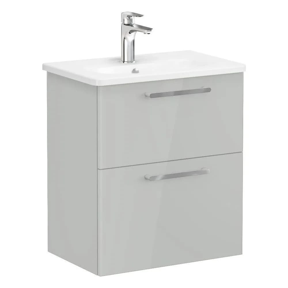 Vitra Root Flat 60 Cm İnci Gri Dar 2 Çekmeceli Lavabo Dolabı
