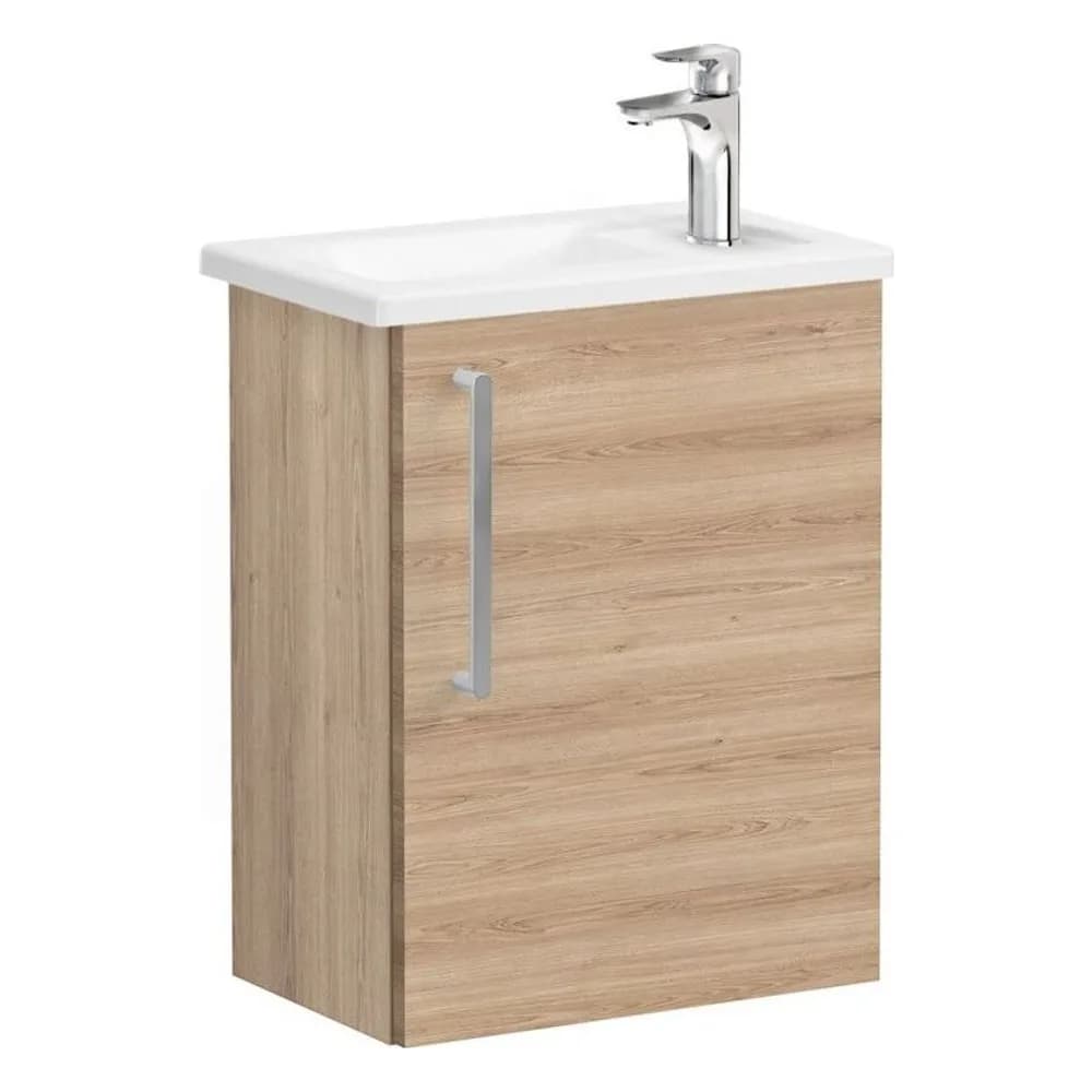 Vitra Root Flat 45 Cm Doğal Meşe Kapaklı Sağ Lavabo Dolabı