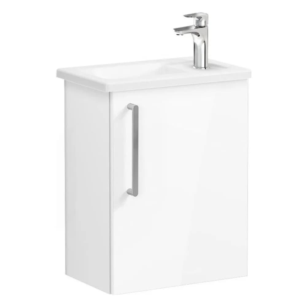 Vitra Root Flat 45 Cm Beyaz Dar Kapaklı Sağ Lavabo Dolabı