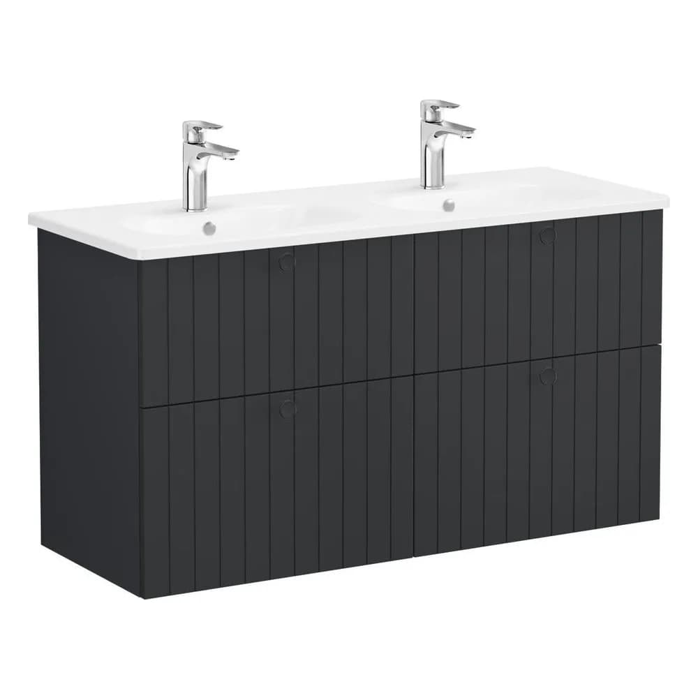 Vitra Root Groove 120 Cm Grafit Yuvarlak Lavabo Dolabı