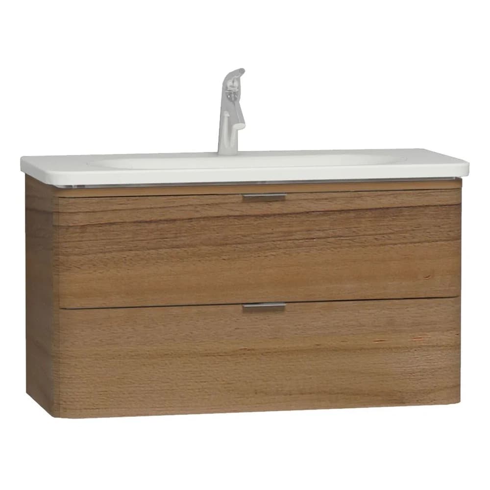 Vitra Nest Trendy 100 Cm Doğal Ahşap Çekmeceli Lavabo Dolabı