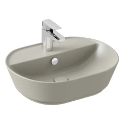 Vitra Geo 55x43 Cm Oval Taupe Çanak Lavabo görsel 1