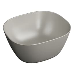 Vitra Plural 45 Cm Yüksek Kare Taupe Çanak Lavabo görsel 1