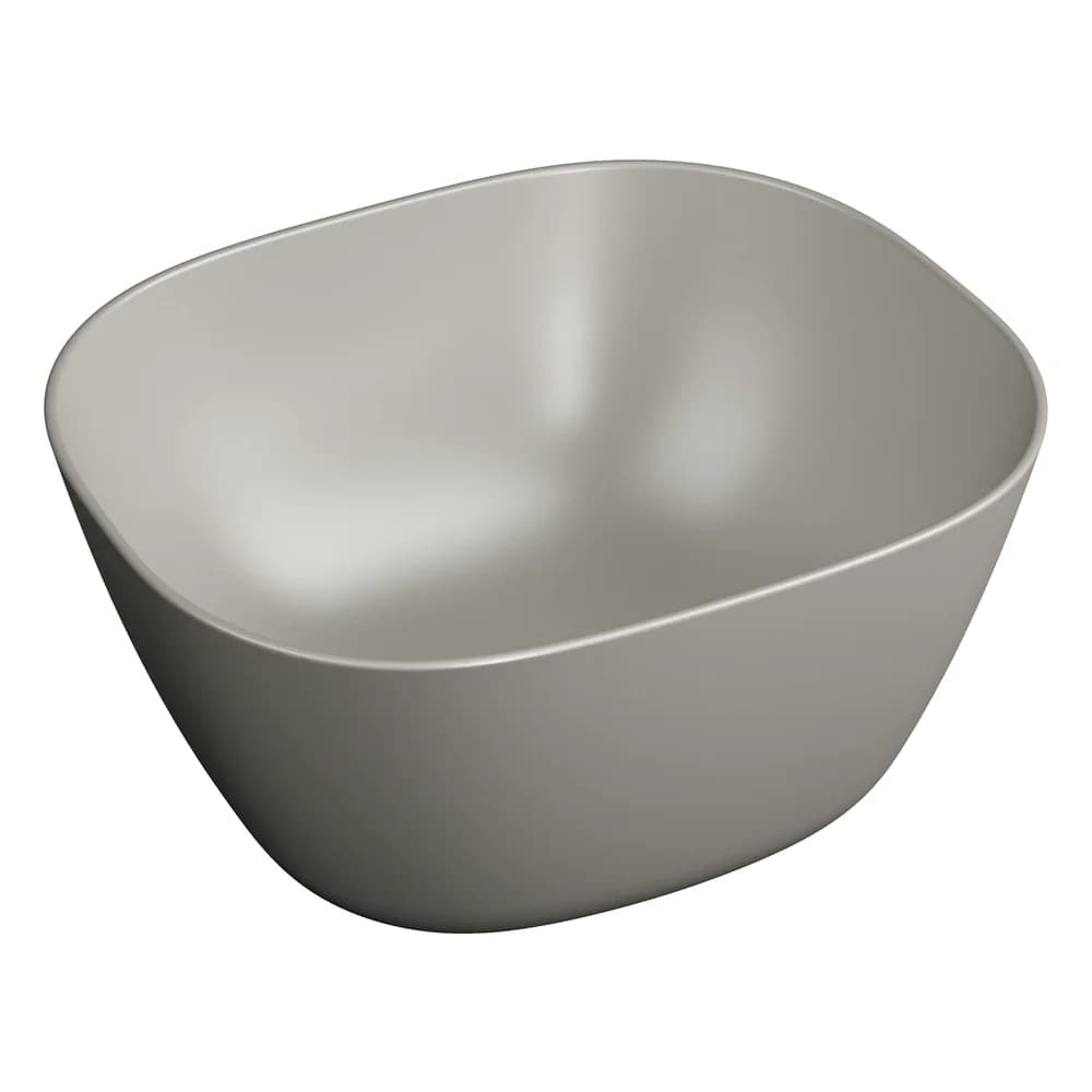 Vitra Plural 45 Cm Yüksek Kare Taupe Çanak Lavabo