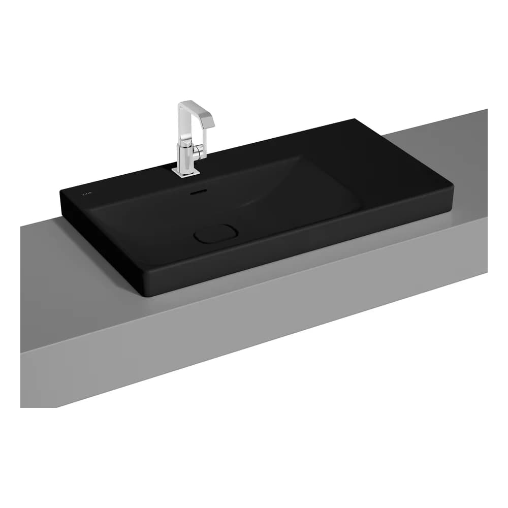 Vitra Metropole 90x47 Cm Mat Siyah Çanak Lavabo