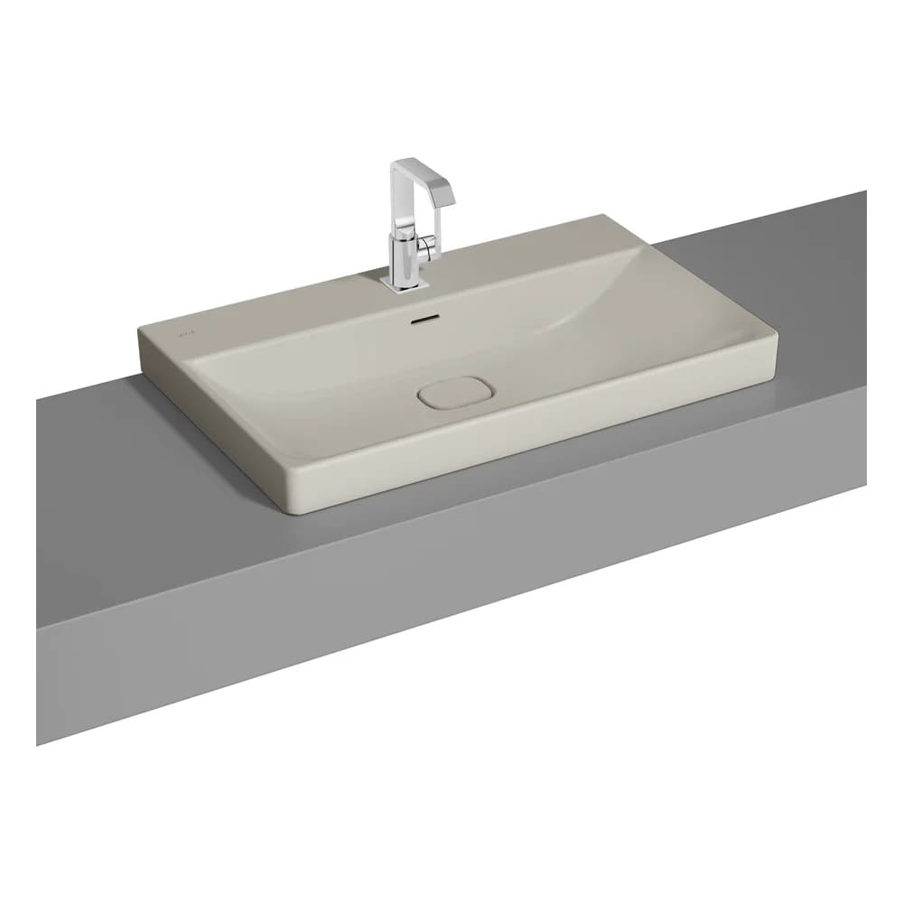 Vitra Metropole 80x47 Cm Taupe Çanak Lavabo