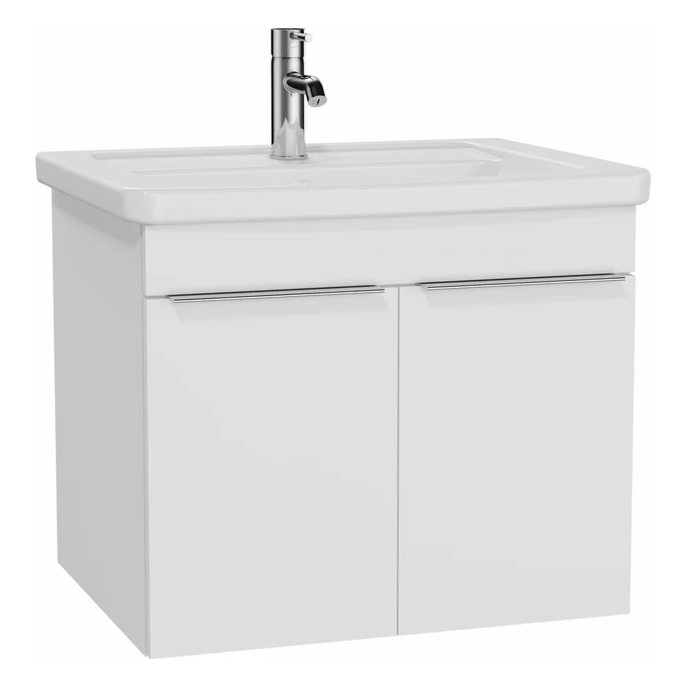 Vitra Quadrum 65 Cm Beyaz Kapaklı Lavabo Dolabı