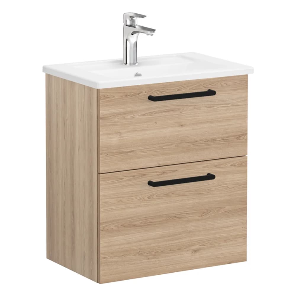 Vitra Root Flat 60 Cm Doğal Meşe Dar Çekmeceli Lavabo Dolabı