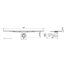Hüppe Virtuoso 60 cm Mat Duş Kanalı görsel 2