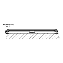 Hüppe Illusion 60 cm Mat Duş Kanalı görsel 2