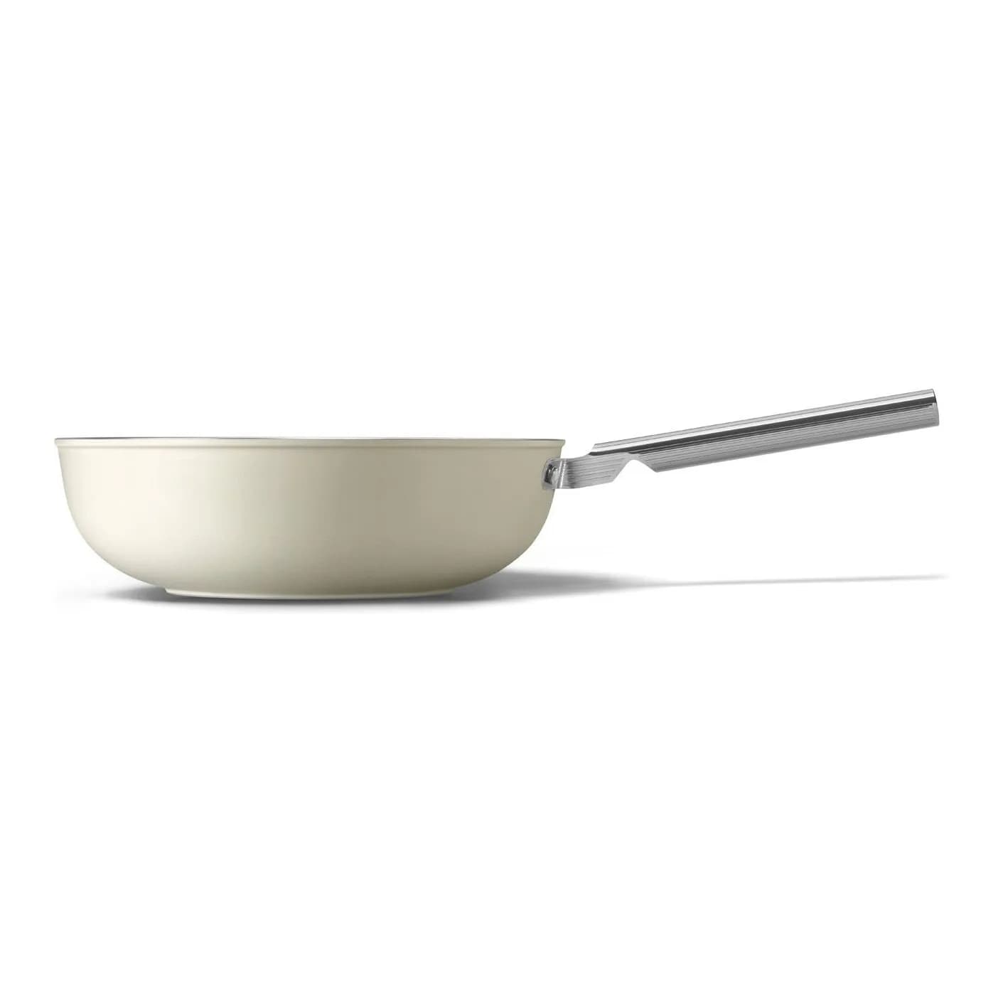 Smeg 30 Cm Mat Krem Wok Tava