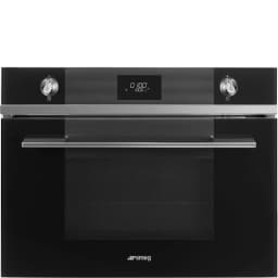 Smeg Linea 45 cm Siyah Mikrodalgalı Kompakt Ankastre Fırın görsel 1