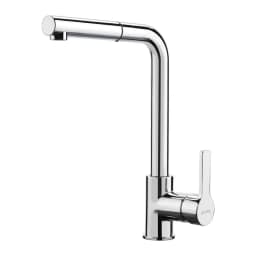 Smeg Krom Çekilebilir El Duşlu Evye Bataryası görsel 1