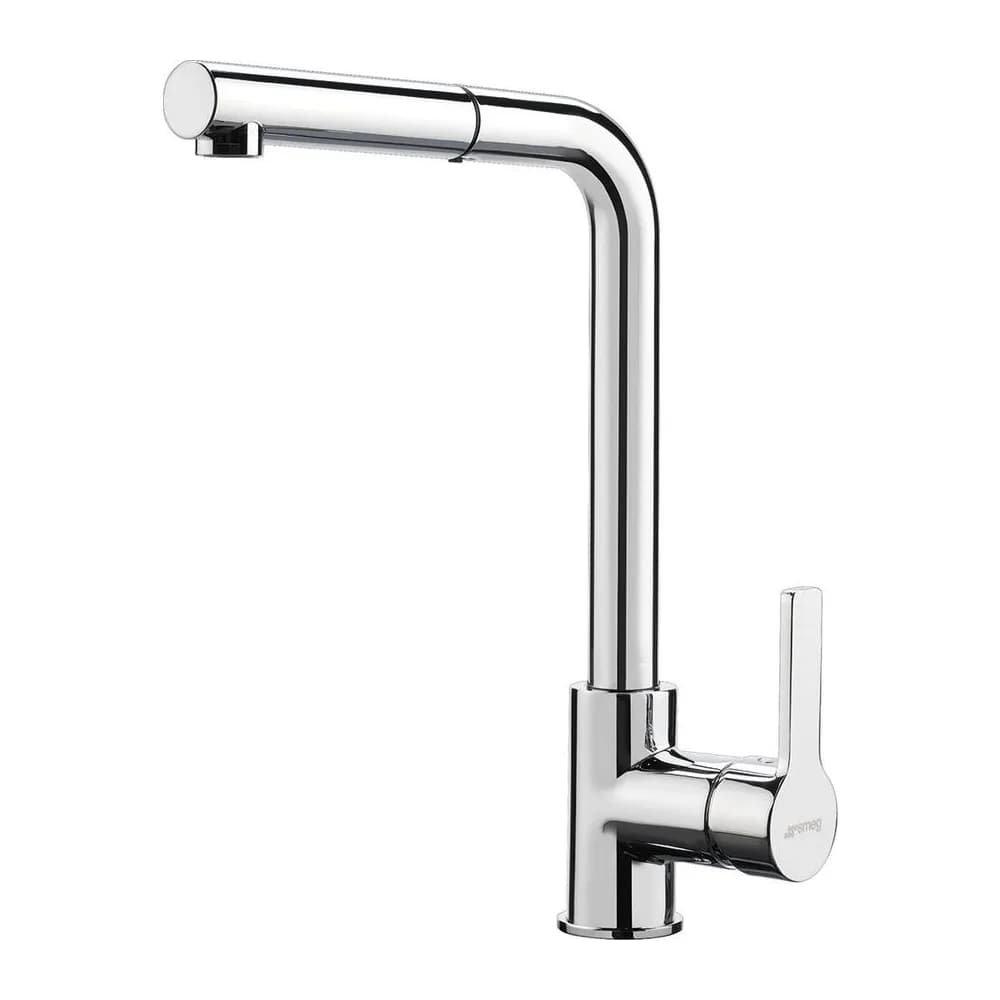 Smeg Krom Çekilebilir El Duşlu Evye Bataryası
