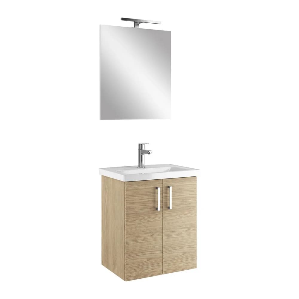 Kale Noa 55 Cm Meşe Kapaklı Banyo Dolabı Seti