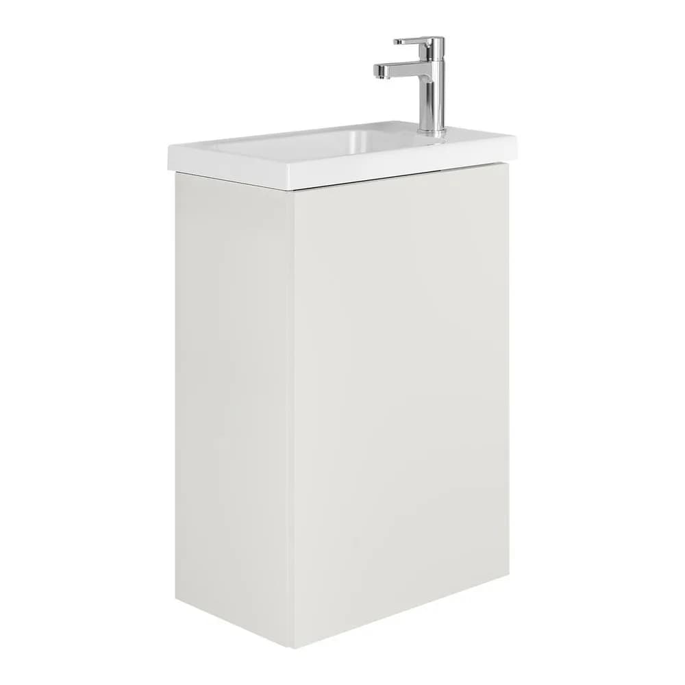 Kale Minimalist 50 Cm Beyaz Lavabolu Banyo Dolabı