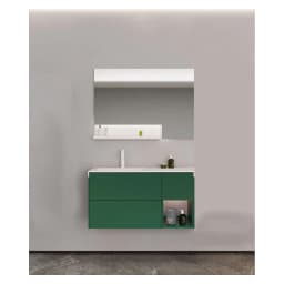 Orka Milano 120 Cm Mat Yeşil Banyo Dolabı Takımı - 5008200 görsel 2