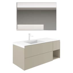 Orka Milano 120 Cm Mat Vizon Banyo Dolabı Takımı - 5008199 görsel 1