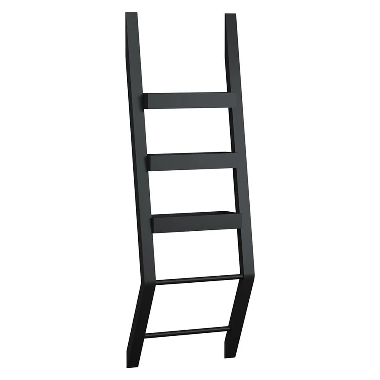 Orka Agora 140x50 Cm Mat Siyah Ahşap Havluluk
