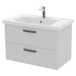 Creavit D20 80 Cm Beyaz 2 Çekmeceli Lavabo Dolabı görsel 1