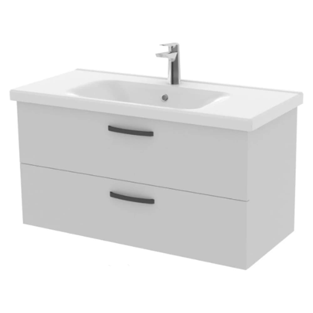 Creavit D20 100 Cm Beyaz 2 Çekmeceli Lavabo Dolabı