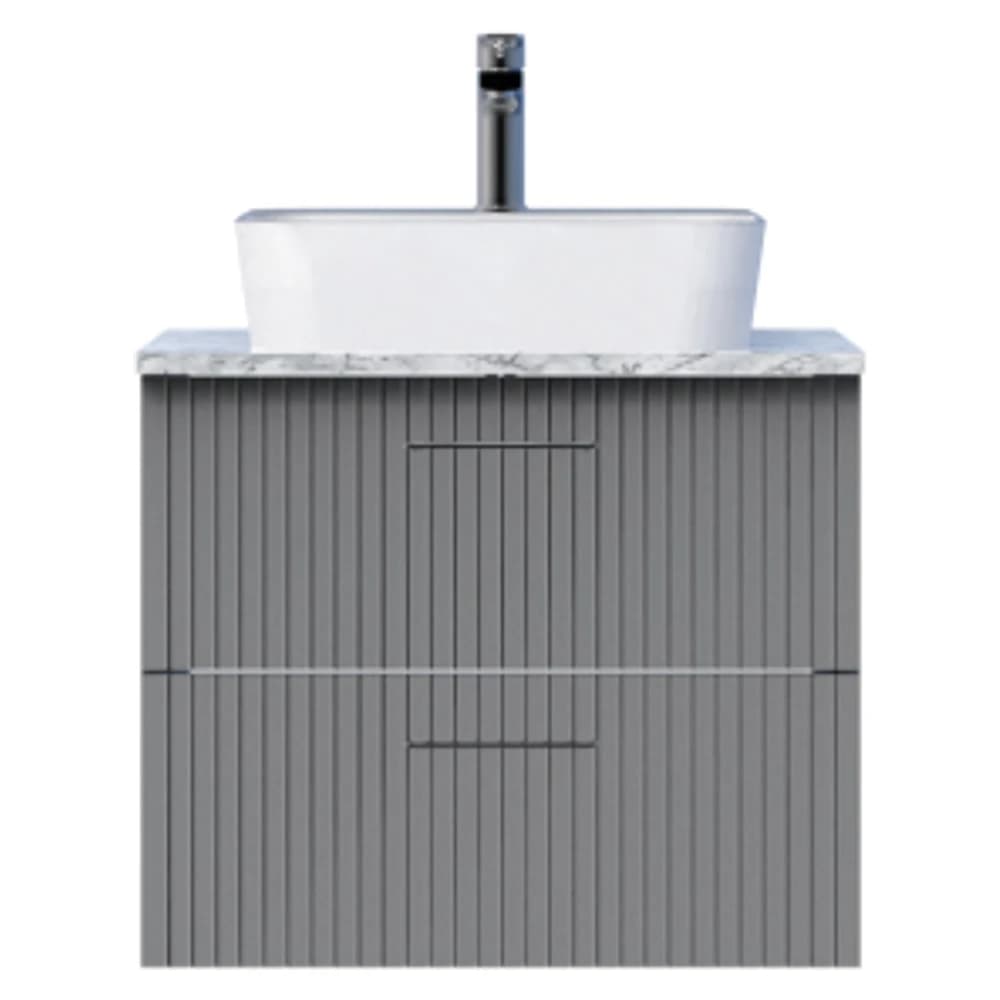 Creavit E10 65 Cm Gri 2 Çekmeceli Granit Tezgah Dolabı