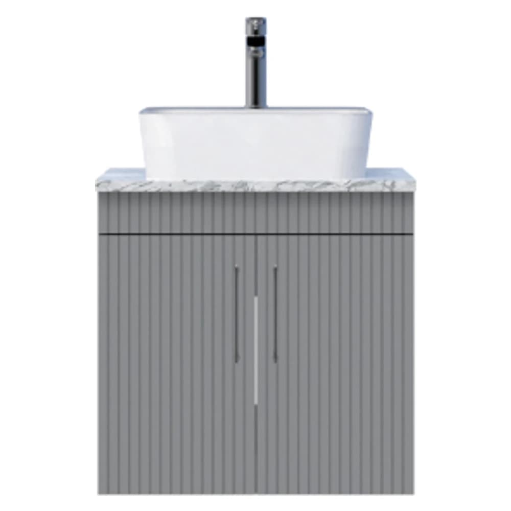 Creavit E10 65 Cm Gri Kapaklı Granit Tezgah Dolabı