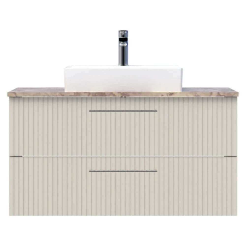 Creavit E10 100 Cm Dafne 2 Çekmeceli Granit Tezgah Dolabı