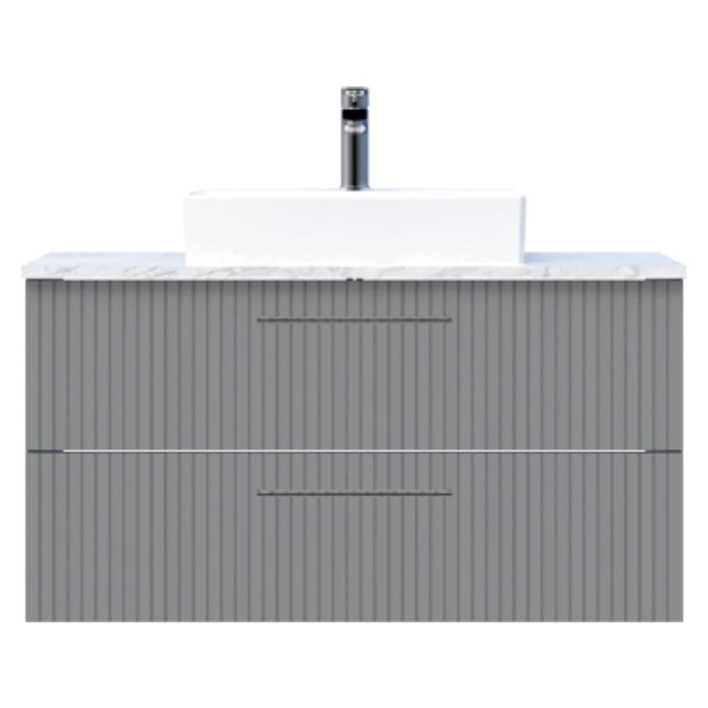 Creavit E10 100 Cm Gri 2 Çekmeceli Granit Tezgah Dolabı