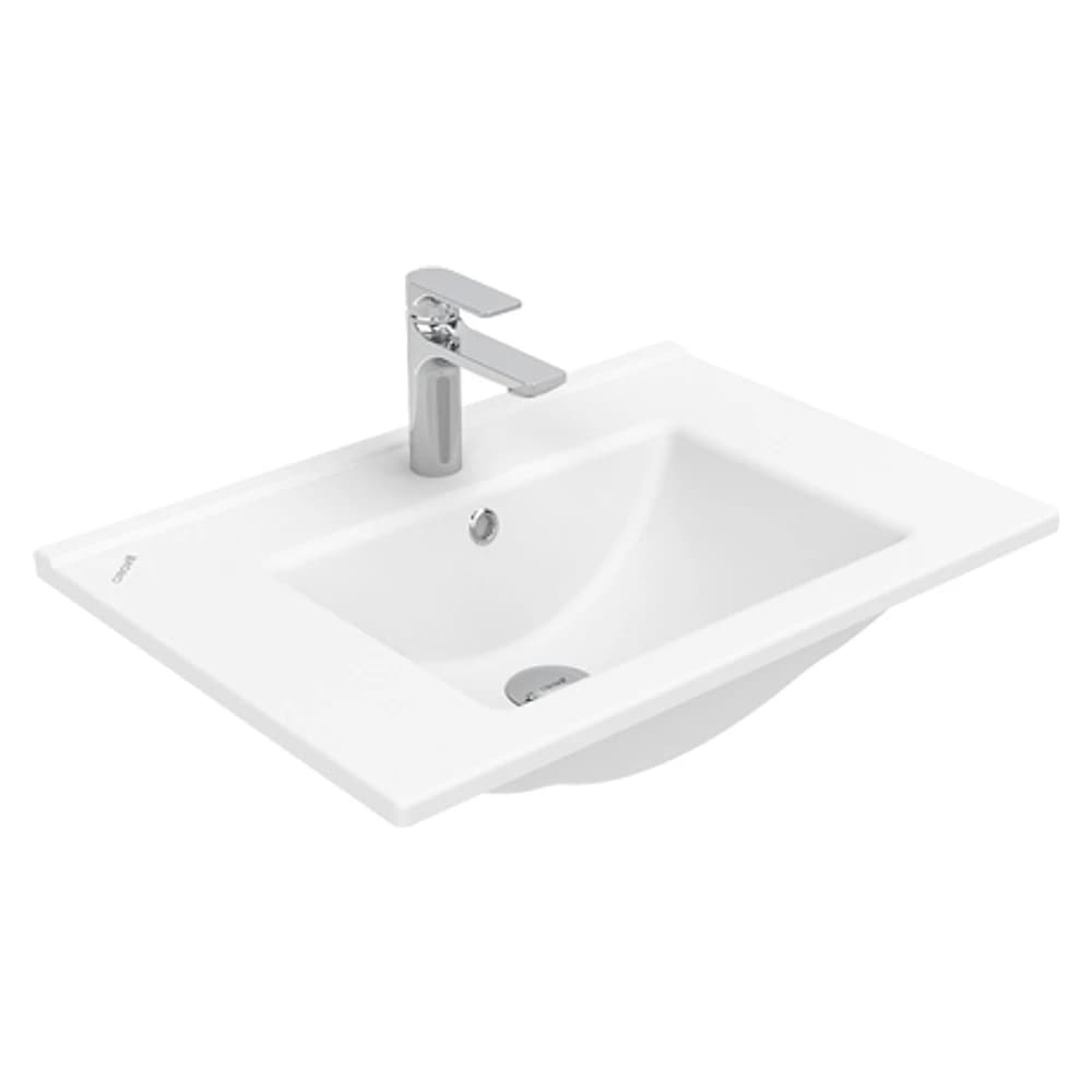 Creavit Su 65 Cm Beyaz Etajerli Lavabo