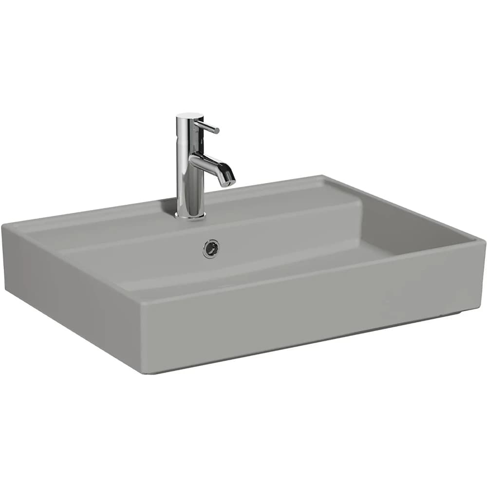 Vitra Archiplan 60x47 Cm Mat Taş Gri Lavabo - 7414B476-0001