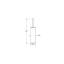 Vitra Base 300 Tuvalet Fırçalığı A44155 görsel 3