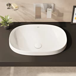 Vitra Frame 55x39 Cm Oval Tezgahüstü Lavabo 5652B403-0016 görsel 2