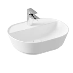 Vitra Geo 55x43 Cm Oval Mat Beyaz Çanak Lavabo 7428B001-0041 görsel 1