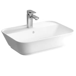 Vitra Geo 60x43 Cm Dikdörtgen Çanak Lavabo 7426B003-0001 görsel 1
