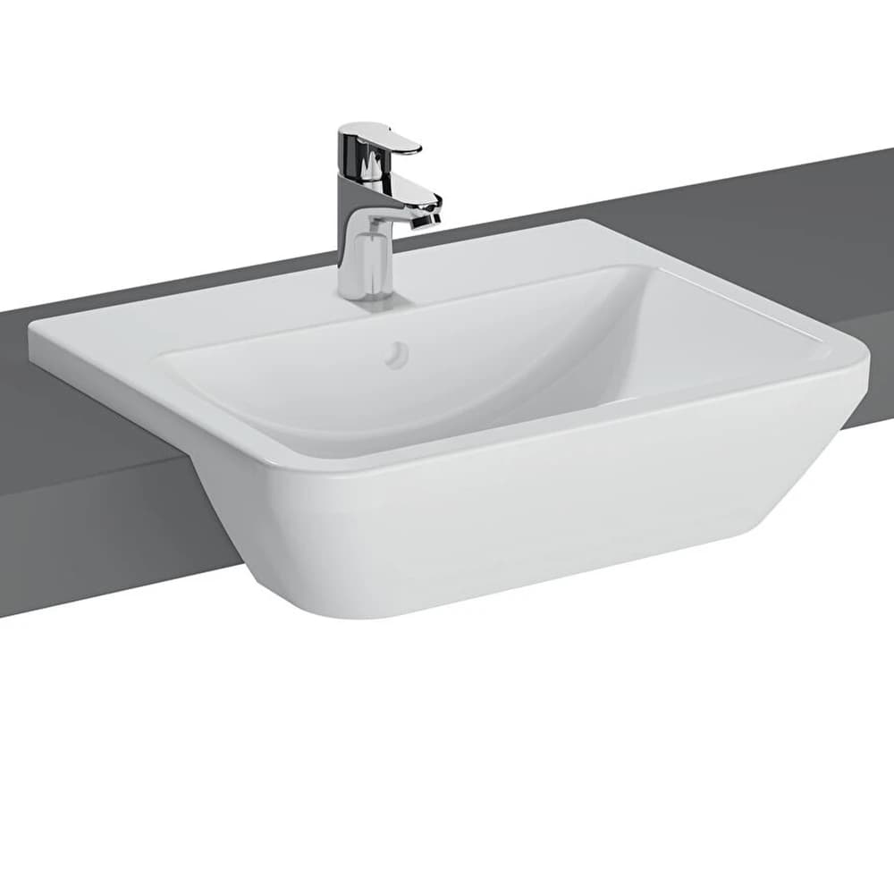 Vitra Integra 55x45 Cm Dikdörtgen Yarım Tezgah Lavabo 7069B003-0001