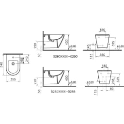 Vitra Integra Round 54 Cm Asma Bide 7042L003-0288 görsel 2