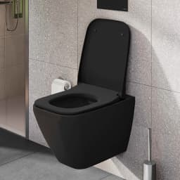 Vitra Integra Square Slim Yavaş Kapanır Mat Siyah Klozet Kapağı - 191-483R009 görsel 3