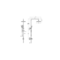 VitrA Joy Duş Kolonu Mat Siyah A4579836 görsel 2