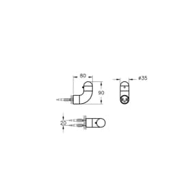 Vitra Liquid Parlak Siyah Kanca Askı A4456839 görsel 3