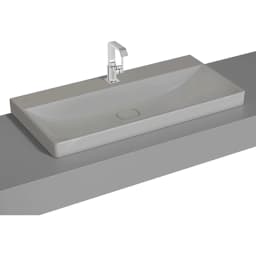 Vitra Metropole 100x47 Cm Mat Taş Gri Çanak Lavabo - 7529B476-0937 görsel 1
