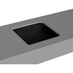 Vitra Metropole 40x40 Cm Mat Siyah Tezgahaltı Lavabo - 7533B483-1083 görsel 1