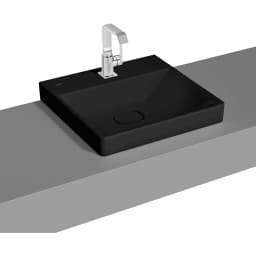 Vitra Metropole 50x47 Cm Mat Siyah Çanak Lavabo - 7525B483-0937 görsel 1