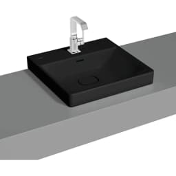 Vitra Metropole 50x47 Cm Mat Siyah Çanak Lavabo - 7525B483-7211 görsel 1
