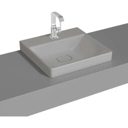 Vitra Metropole 50x47 Cm Mat Taş Gri Çanak Lavabo - 7525B476-0937 görsel 1