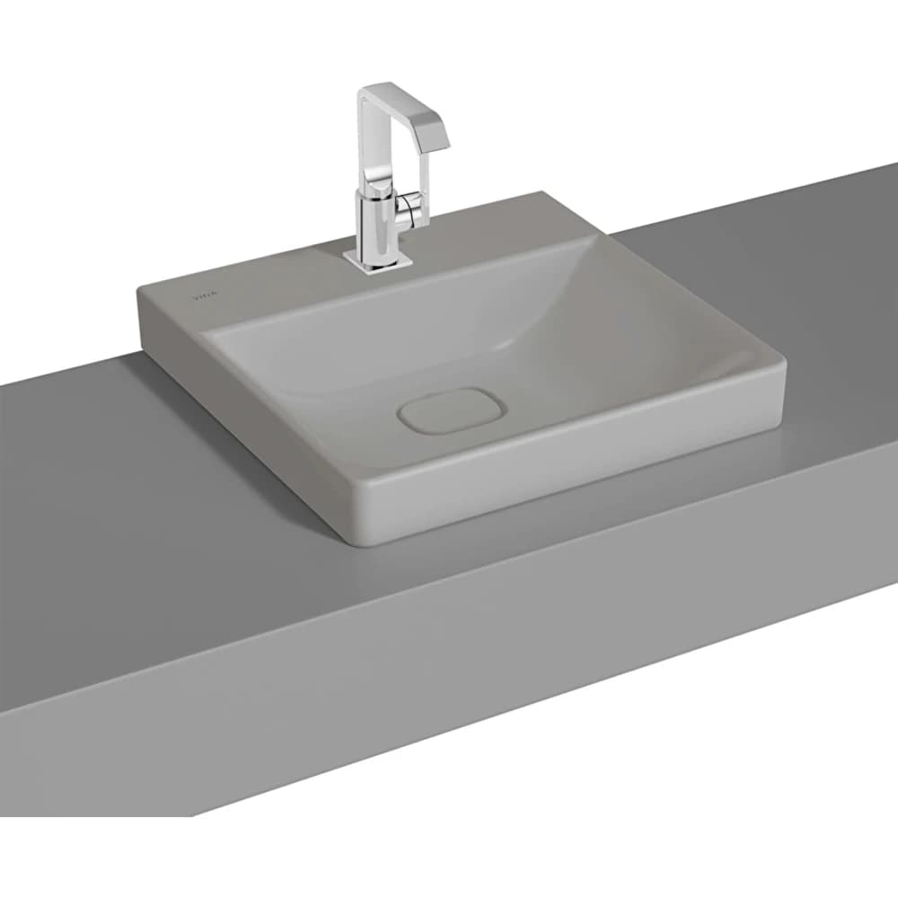 Vitra Metropole 50x47 Cm Mat Taş Gri Çanak Lavabo - 7525B476-0937