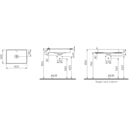 Vitra Metropole 60x40 Cm Mat Siyah Tezgahaltı Lavabo - 7535B483-1083 görsel 2