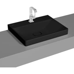 Vitra Metropole 60x47 Cm Mat Siyah Çanak Lavabo - 7526B483-0937 görsel 1