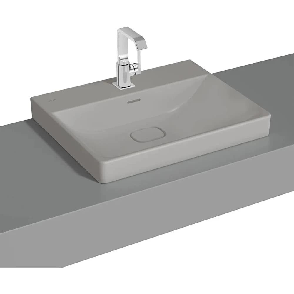 Vitra Metropole 60x47 Cm Mat Taş Gri Çanak Lavabo - 7526B476-7211