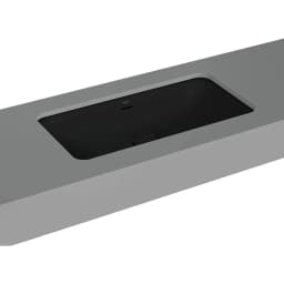 Vitra Metropole 80x40 Cm Mat Siyah Tezgahaltı Lavabo - 7536B483-7216 görsel 1
